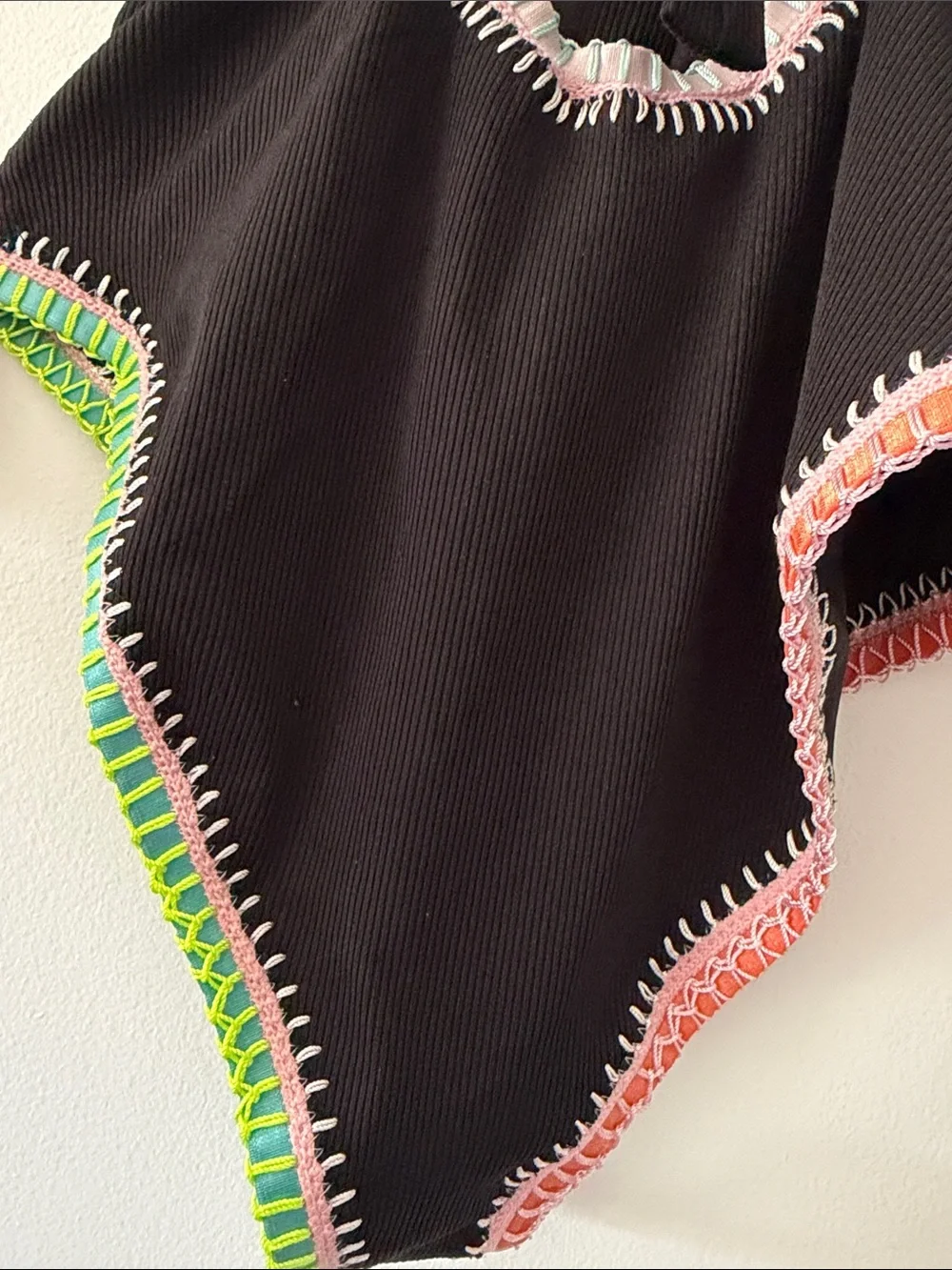 Platinum Swimwear Solange Ferrarini Neon Crochet Ribbed One Piece Swimsuit M